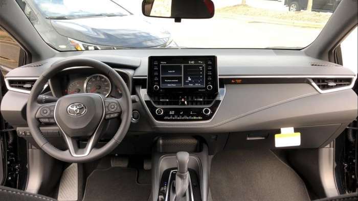 2020 Toyota Corolla Hatchback SE Nightshade Edition interior black
