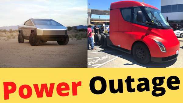 Tesla Semi and Cybertruck role during power outage