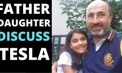 10-Year Old Daughter Discusses The Benefits of Tesla and EVs With Her Father