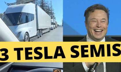 3 Tesla Semi Updated Trucks Sighted in Road Testing