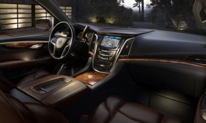 The 2015 Cadillac Escalade front interior