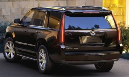 The 2015 Cadillac Escalade rear end