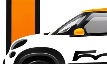 A teaser of the 2014 Fiat 500L headed to SEMA