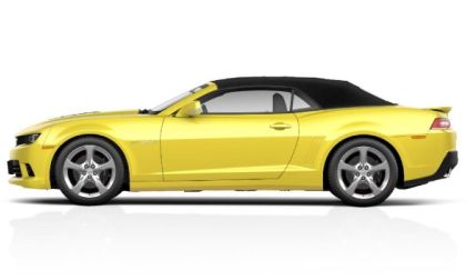 The side profile of the 2014 Chevrolet Camaro Convertible