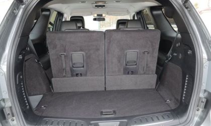 The rear cargo area of the 2013 Dodge Durango R/T