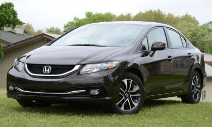 The front corner of the 2013 Honda Civic EX-L