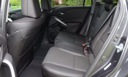The rear seats of the 2013 Acura RDX