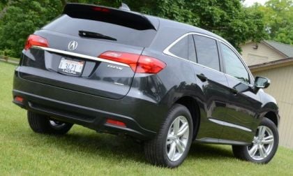 A rear corner shot of the 2013 Acura RDX