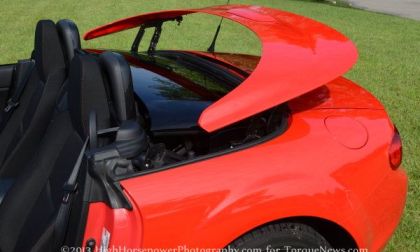 A look at the top storage area of the 2013 Mazda MX-5 Club 
