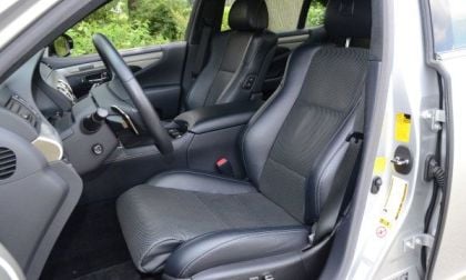 The front seats of the 2013 Lexus LS460 F Sport AWD
