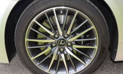 The unique wheel of the 2013 Lexus LS460 F Sport AWD