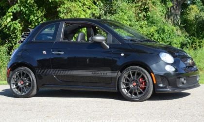 The side profile of the 2013 Fiat 500C Abarth