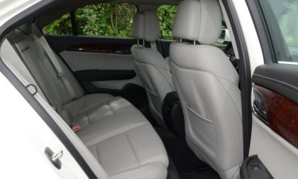 The rear seats of the 2013 Cadillac ATS 2.5L Luxury 