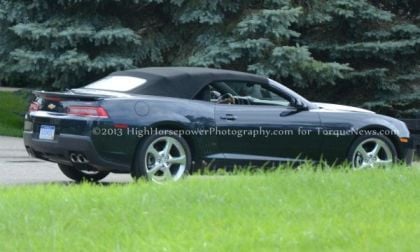A Rear Corner Shot of the 2014 Chevrolet Camaro V6 Convertible