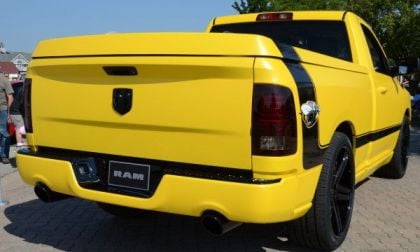 The rear end of the Ram 1500 Rumble Bee Concept