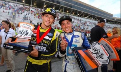 Ford Racing Image of Tanner and Topi from the 2013 Global RallyCross Atlanta Race