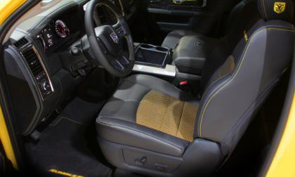 The inteiror of the Ram 1500 Rumble Bee Concept