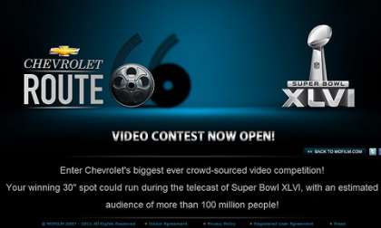 Chevrolet XLVI Super Bowl Ad Contesnt