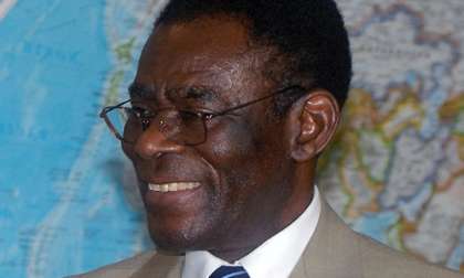 The president of Equatorial Guinea Teodoro Obiang Nguema Mbasogo