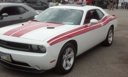 2013 White Dodge Challenger SXT