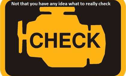 What do you check on the check engine light?