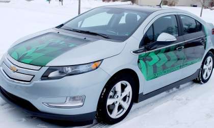 Chevy Volt Driving in Winter
