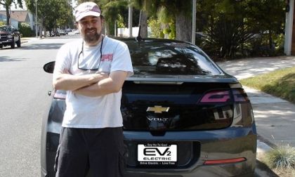 Jeff U'Ren with his Chevy Volt