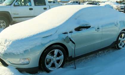 Chevy Volt in Winter