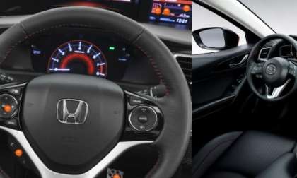 Honda Civic Si and Mazda3 Interiors