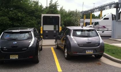 Nissan Leafs charging