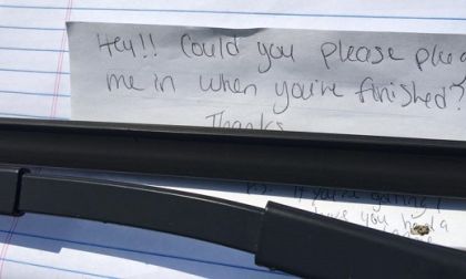 chargin Chevy Volt plugging in