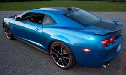 The high rear shot of the 2013 Chevrolet Camaro Hot Wheels Edition