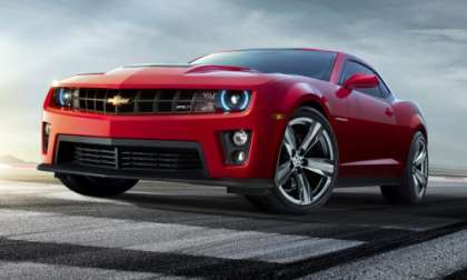 The front end of the 2012 Chevy Camaro ZL1