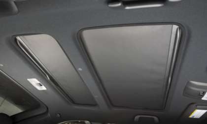 The panoramic moon roof of the 2012 Scion tC
