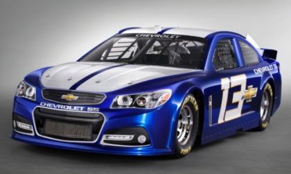 The front end of the new 2013 Chevrolet SS NASCAR Sprint Cup Car