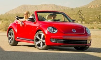 A front corner shot of the 2013 Volkswagen Beetle Convertible