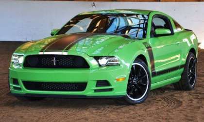 The 2013 Ford Mustang Boss 302 in Gotta Have It Green