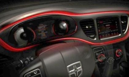 The 2013 Dodge Dart dash board