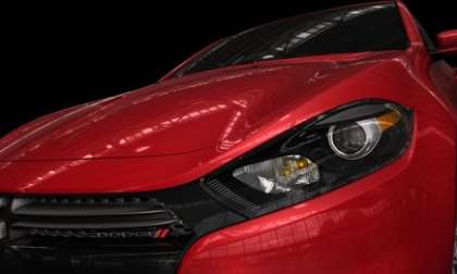 The front end of the 2013 Dodge Dart R/T