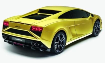 The new rear end of the 2013 Lamborghini Gallardo LP560-4