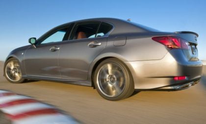 The 2013 Lexus GS350 F Sport from the rear