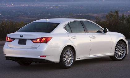 The 2013 Lexus GS450h rear corner