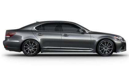 The 2013 Lexus LS 460 F Sport from the side