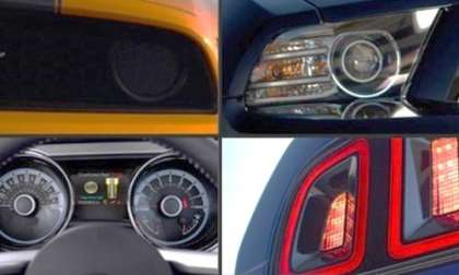 Four teasers of the 2013 Ford Mustang
