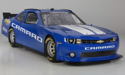 The front end of the 2013 Chevrolet Camaro NASCAR Nationwide Series car