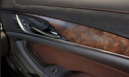 The passenger side door panel of the 2014 Cadillac CTS sedan