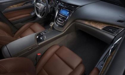 The full front interior of the 2014 Cadillac CTS
