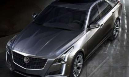 The 2014 Cadillac CTS from above