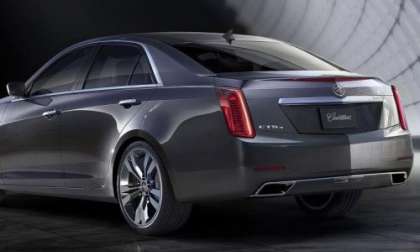 The full rear end of the 2014 Cadillac CTS