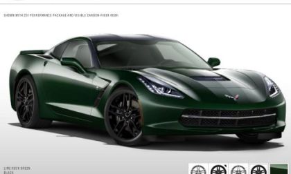 The 2014 Chevrolet Corvette Stingray in Lime Rock Green